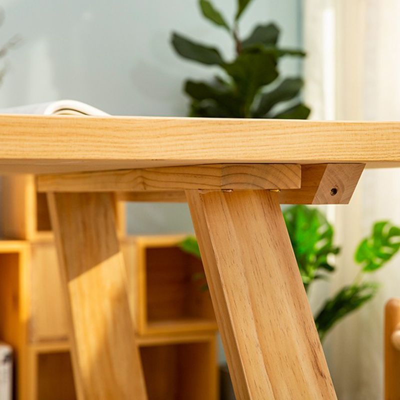 Modern Rectangle Wood Dining Table 1/2/4/6 Pieces Dining Set for Dining Room