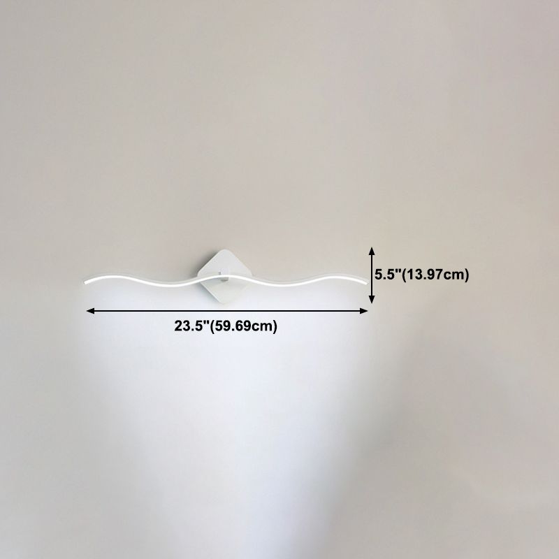 Luce illuminazione con applique a parete Luce montata a parete in metallo LED per bagno