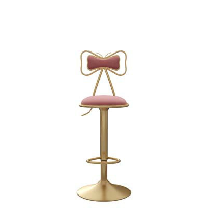 Glam Upholstered Home Stool Matte Finish Footrest Low Back Barstool