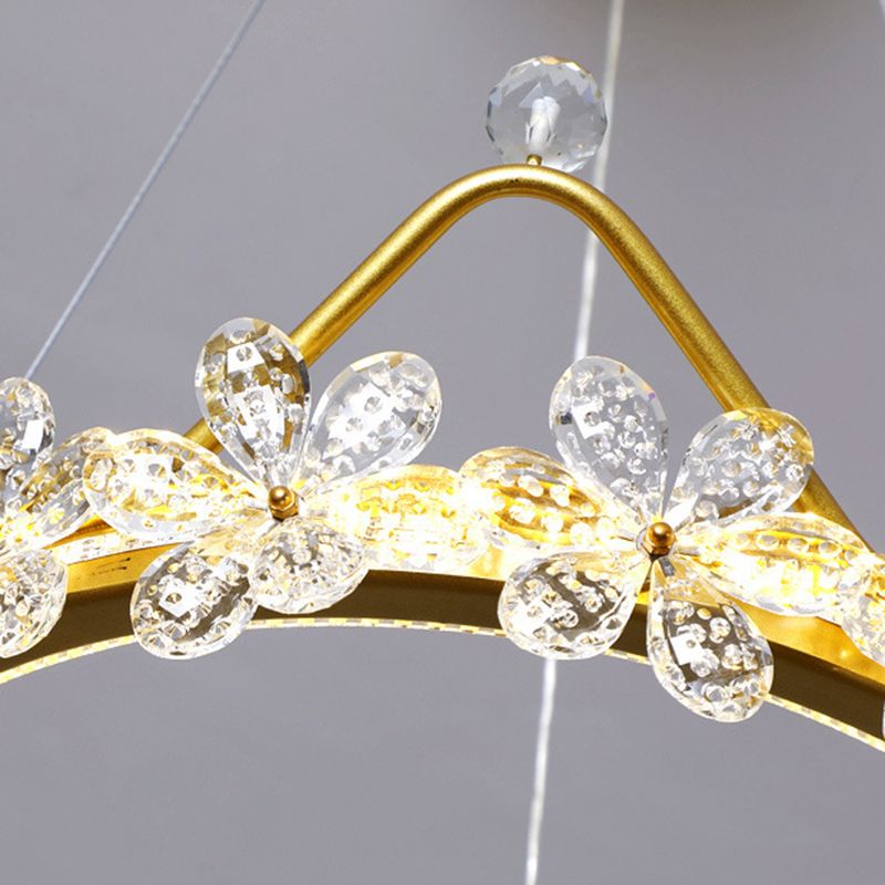 Ultra-moderne Kronleuchter-Leuchte-Kristall-Hang-Lampe mit hängenden Kabel für Schlafzimmer
