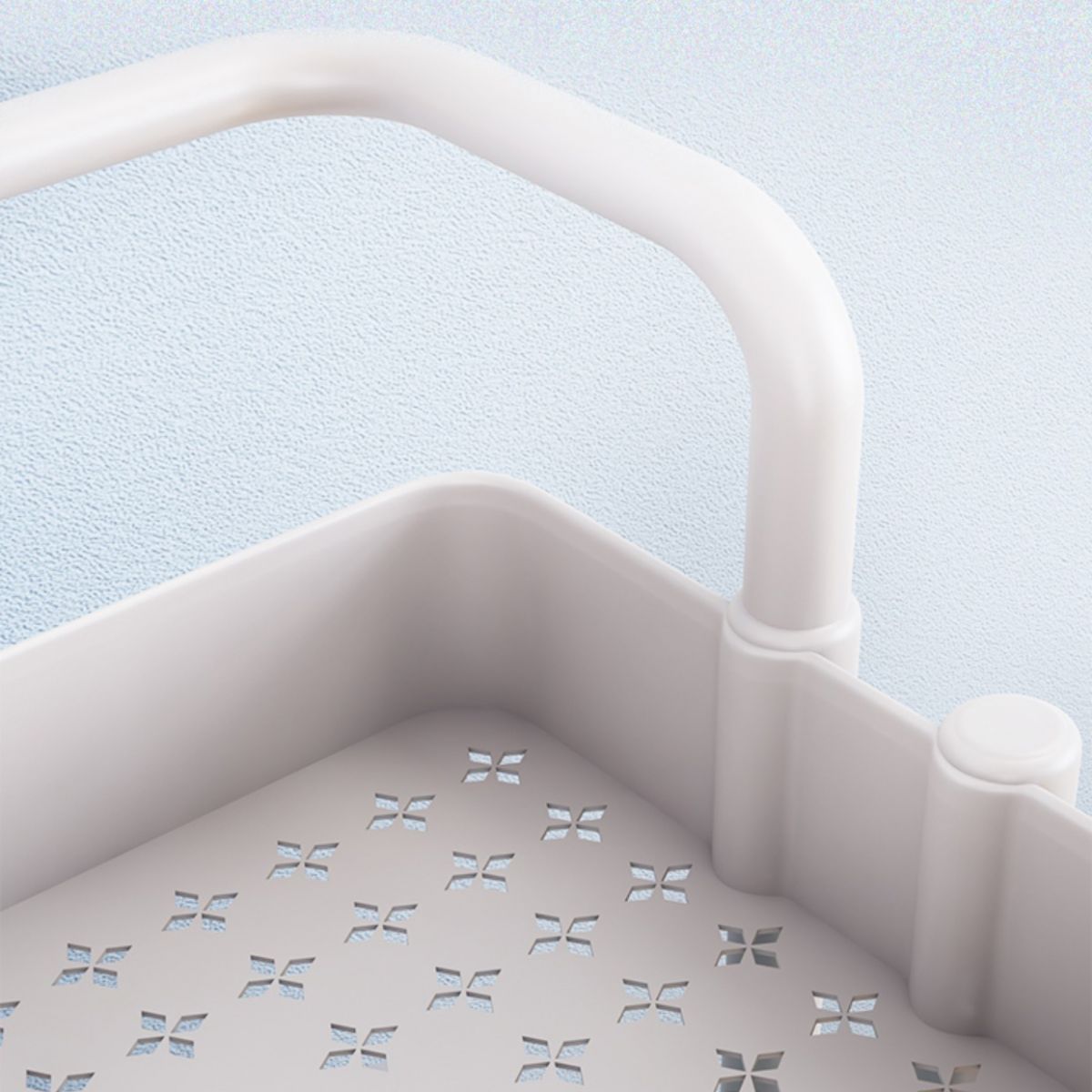 Movable Plastic Bookshelf Nordic Home Open Bookcase with Casters