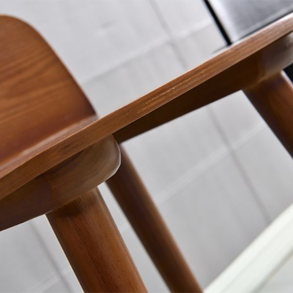 Ash Solid Wood Bar Stool Counter Height Indoor Industrial Armless Stool