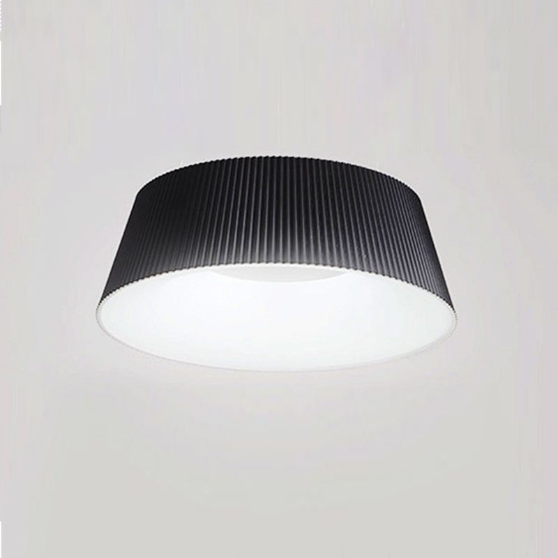 Lámpara de montaje en techo de tambor, iluminación de techo de metal Simple nórdica para sala de estar