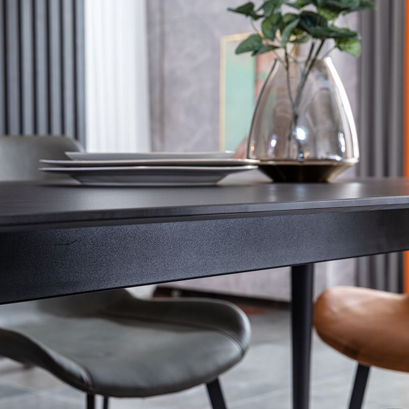 Minimalist 1/2/5/7 Pieces Dining Table Sets Sintered Stone Dining Table Set with Chair