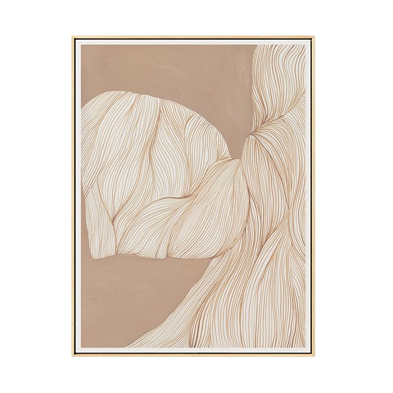 Illustration Devise Pattern Wall Print Dining Room Abstract Canvas in Light Color