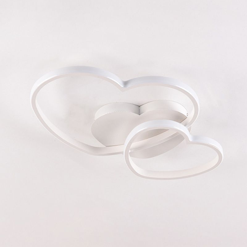 Metalen hartvormige inbouwverlichting Moderne stijl LED-plafondmontagelamp