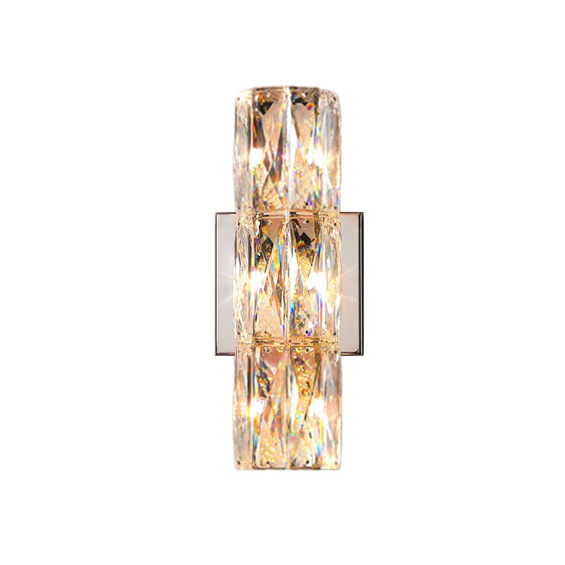 Modern Style Linear Shape Wall Sconce Crystal Sconces for Living Room