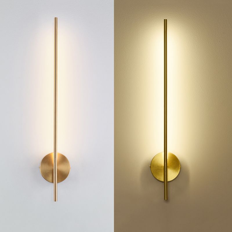1-Light Modern Wall Lights Metal Linear Wall Mounted Lamps for Bedroom