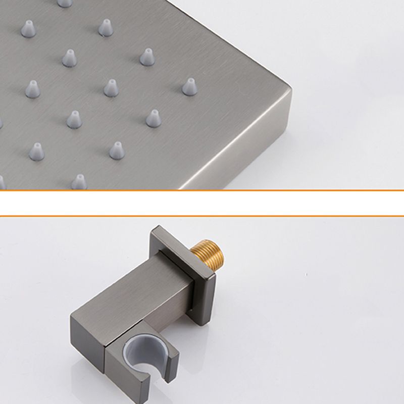 Contemporary Square Shower Trim Wall Mounted Shower Set for Bathroom