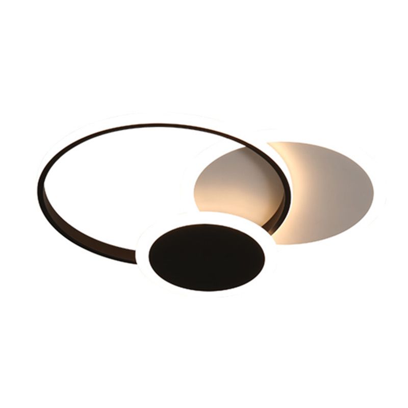 Cirkels dicht bij plafond verlichting minimalistische stijl metalen LED flush mount verlichting