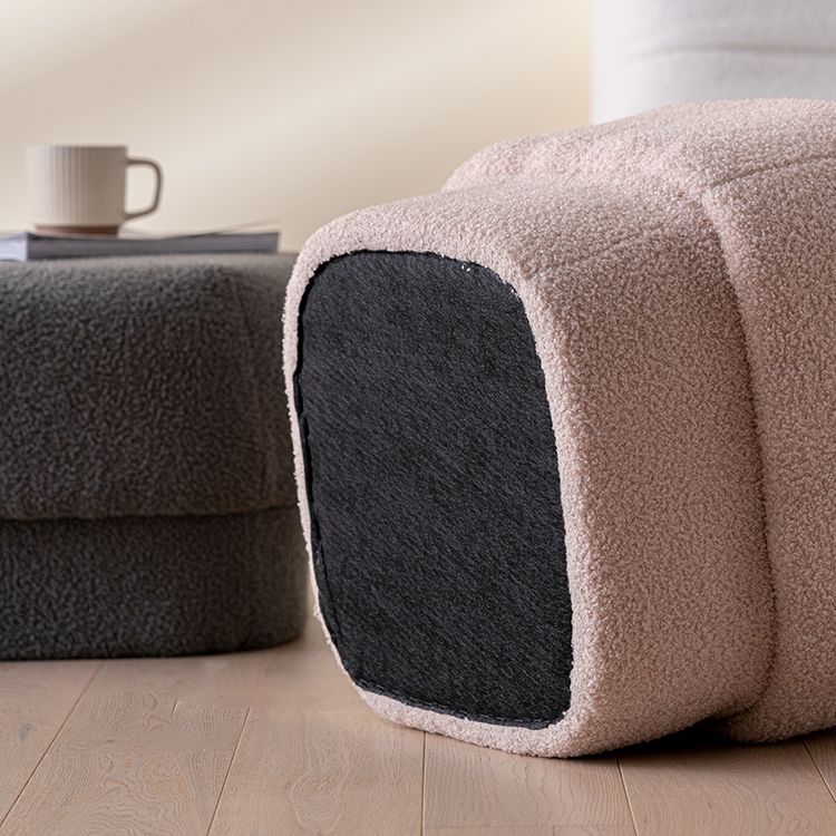 Flannel Standard Stool Modern Style Simple Household Square Footstool