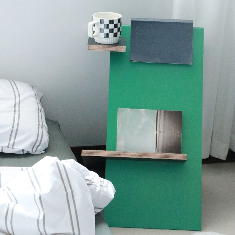 Scandinavian Engineered Wood Bookcase Standard Closed Back Bookshelf