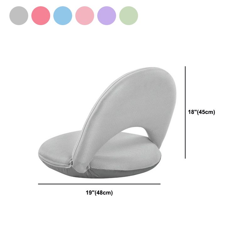 Contemporary 18.9"Wide Solid Color Sponge Split Back Armless Chair