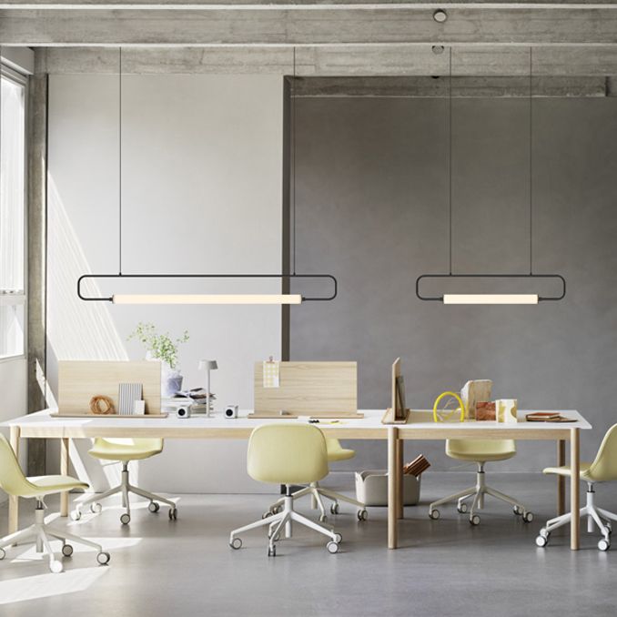 Modern Style Rectangle Island Light Fixture Metal 1- Light Island Pendant Light