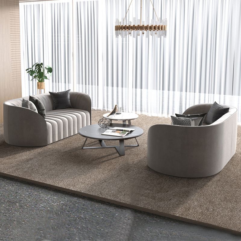 Contemporary Tight Back Standard Sofa Tuxedo Arm Sofa for Living Room