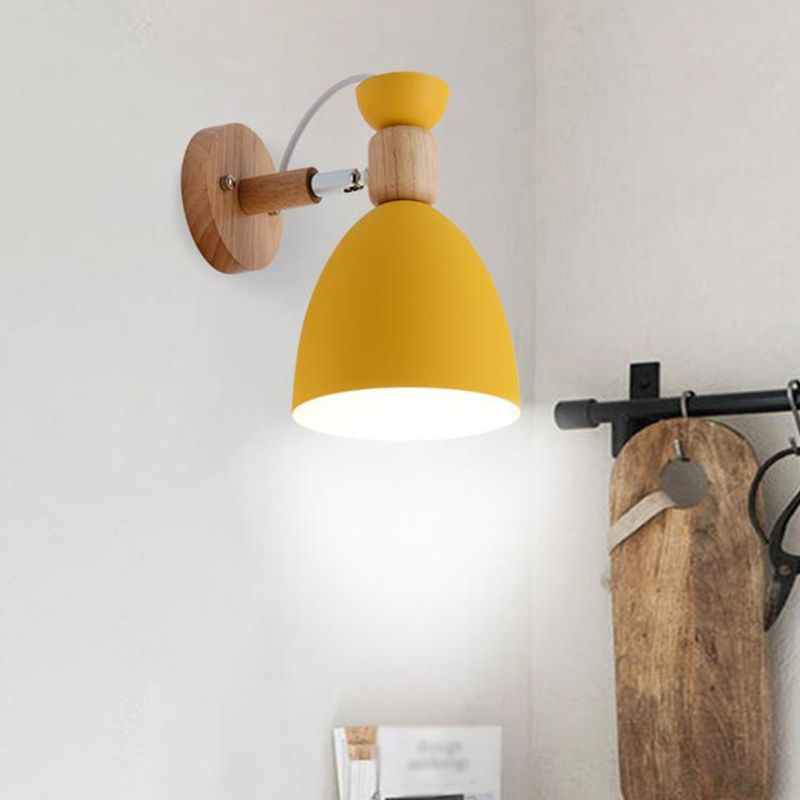 Flared Wall Sconce Lighting Modern Style Metal 1 Light Wall Mounted Light