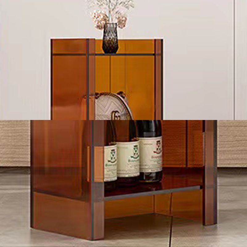 Scandinavian Style Shelf Bookcase Acrylic Closed Back Bookshelf for Home Office