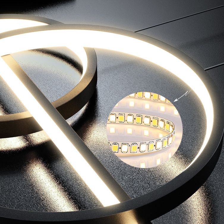 Linear Island Pendant Light Modern Style LED Metal Island Ceiling Light for Dinning Room