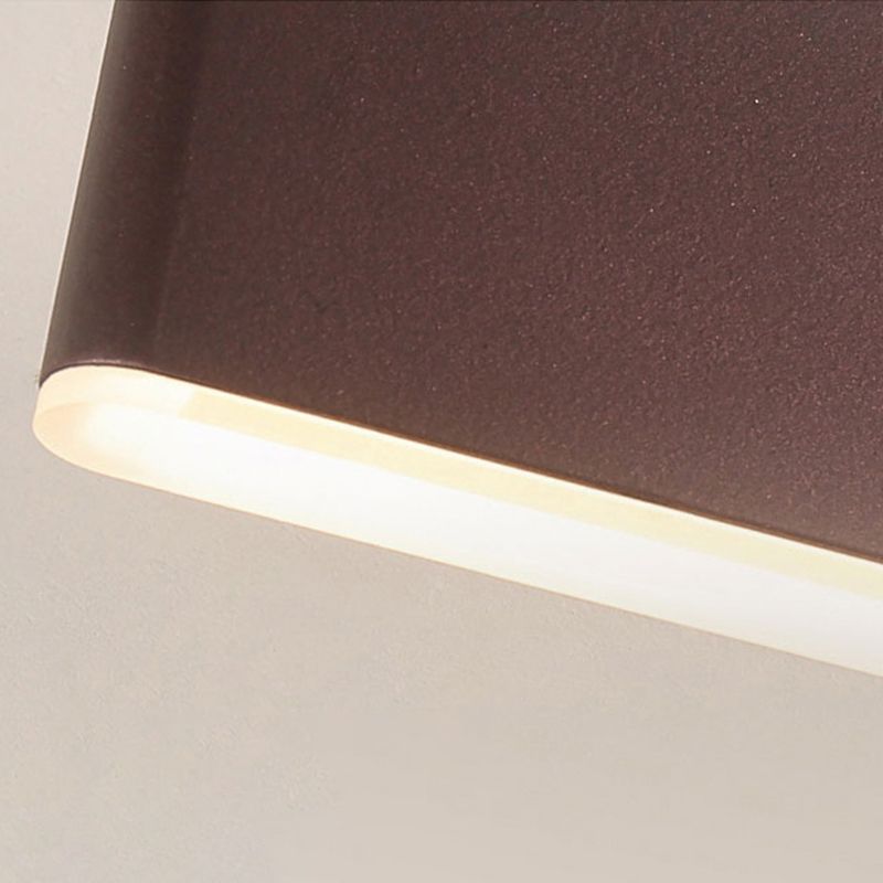 Stile moderno a parete a parete a parete a parete in metallo funzimi da parete rettangolare