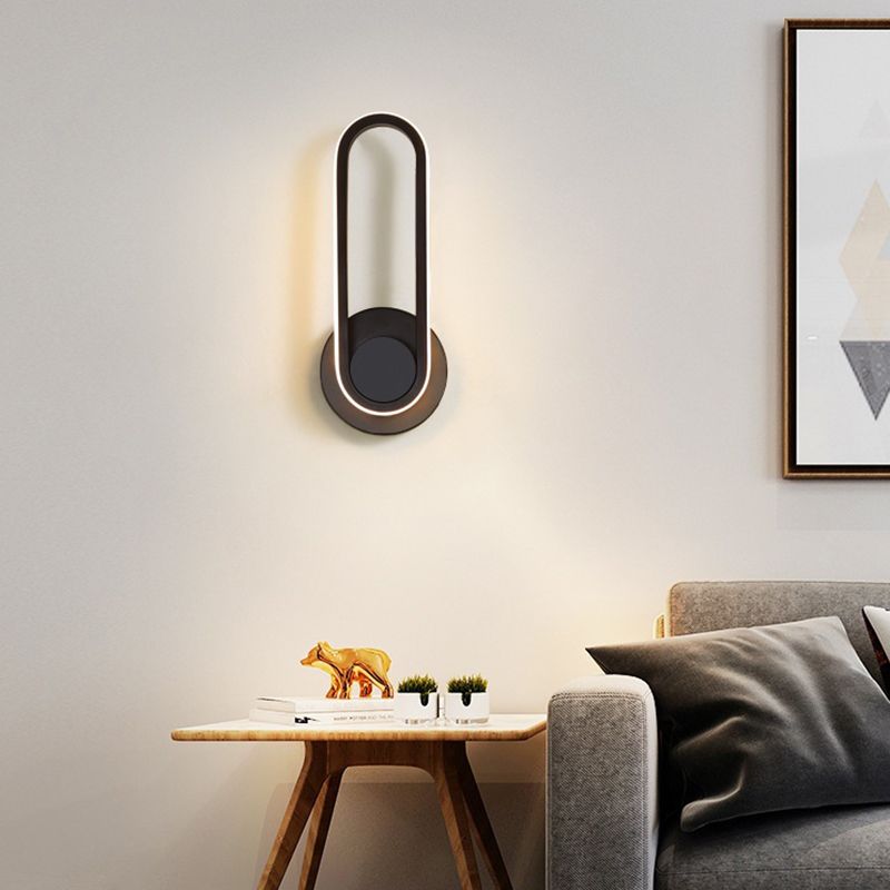 1 Light Geometric Wall Mount Light Fixture Modern Metal Wall Mounted Lights