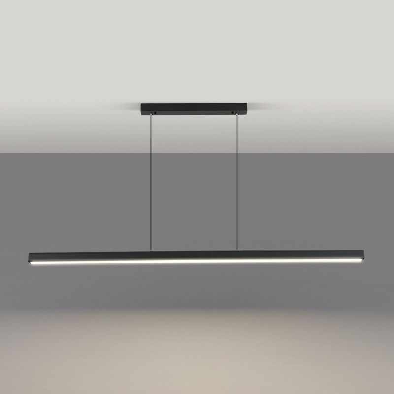 Linear Pendant Chandelier Contemporary Metal 1 Light Island Pendant