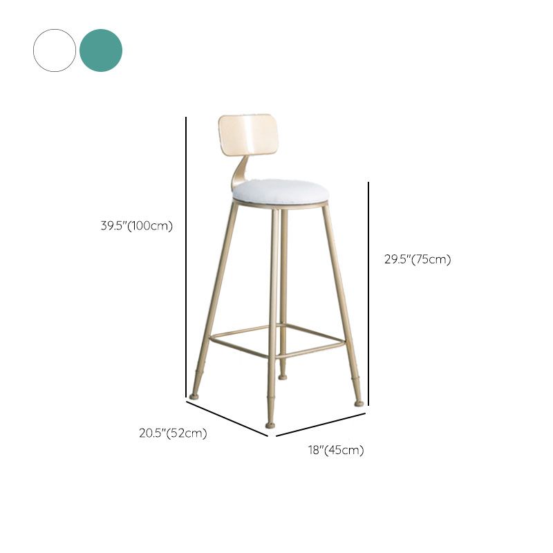 Glam Style Bar Table Set 1/3 Pieces Rectangle Bar Table with Upholstered Stools