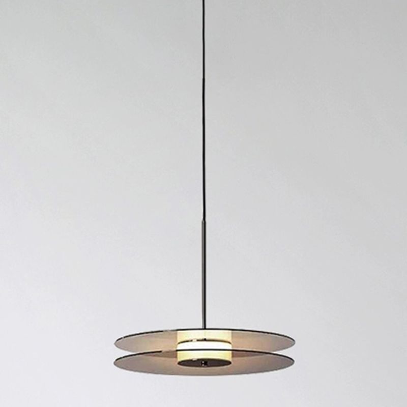 Minimalism Glass Down Mini -Anhängerkreis Hängend Deckenlicht mit 1 Licht