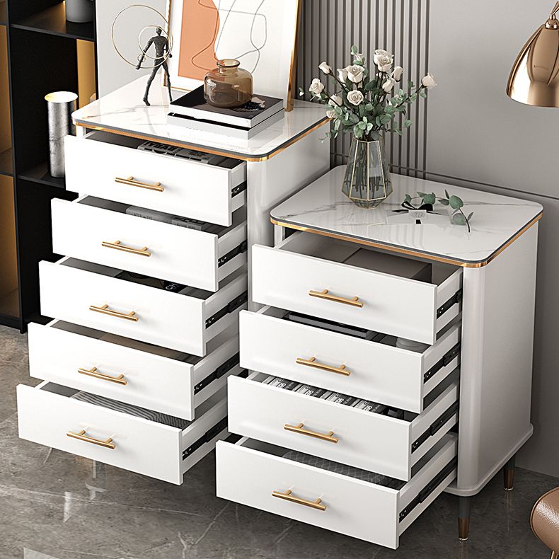 Contemporary Storage Chest Manufactured Wood Dresser with 3/4/5 Drawers