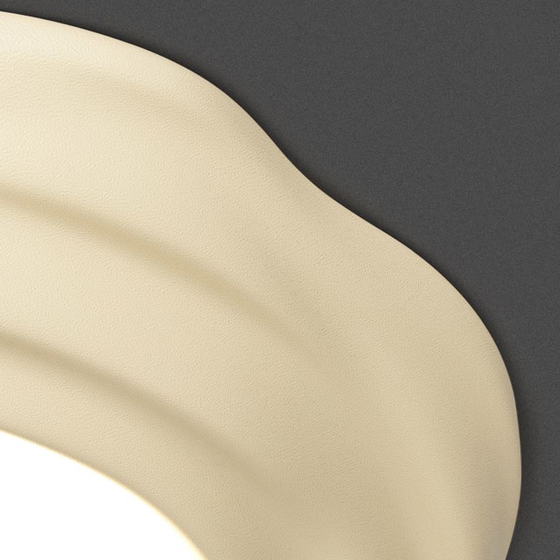 Nordic Style Flush Mount Ceiling Light Fixture with Resin for Bedroom