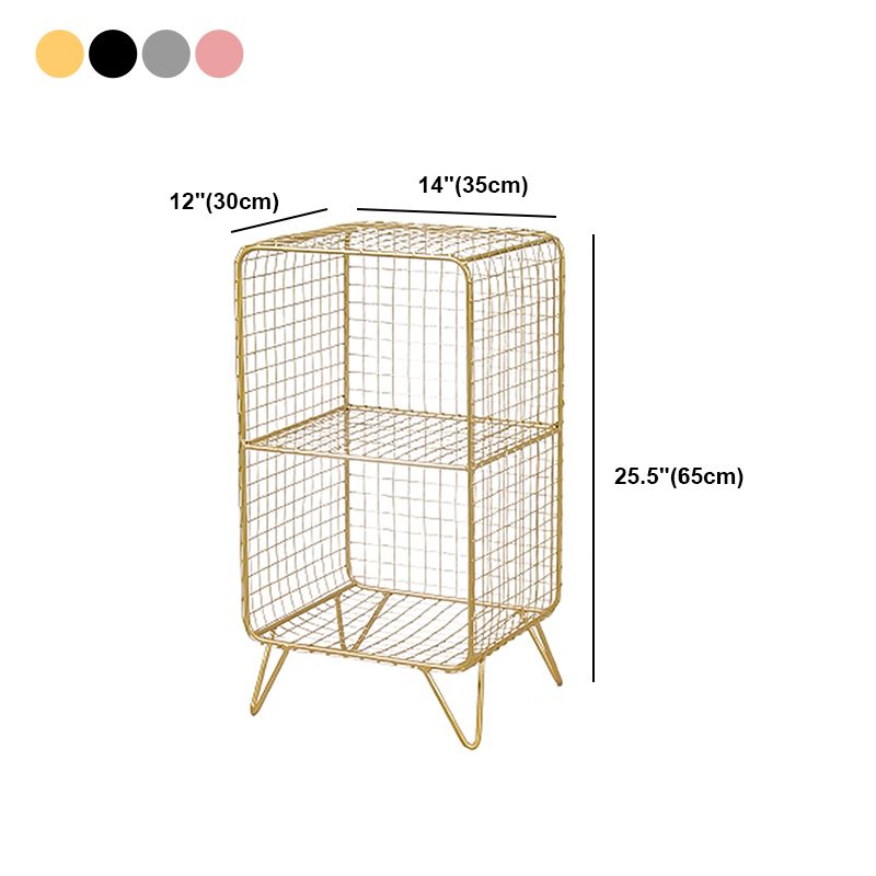 Metal Modern Standard Bookshelf Closed Back Bookcase for Home Office