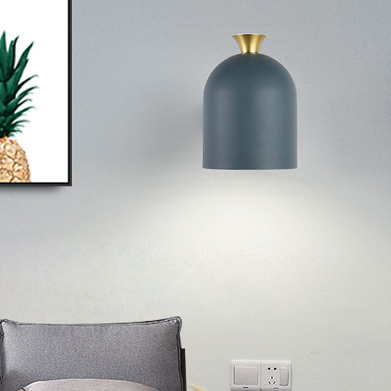 Minimalist Wall Sconce Lighting Household Colorful Metal Shade Wall Lighting Fixtures