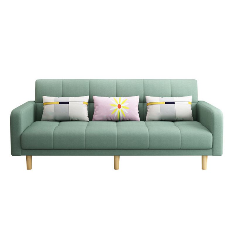 Foldable Biscuit Back Square Arm Modern Sofa with Convertible Sleeper