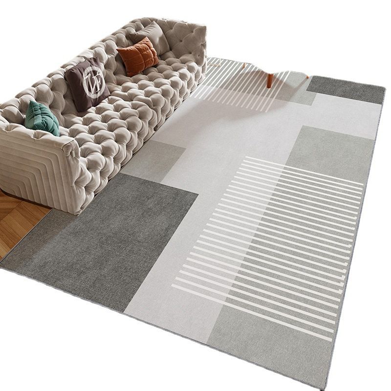 Bruin modern tapijten polyester grafisch vloerkleed niet-slip achterste tapijt voor woningdecoratie