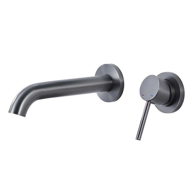 Contemporary Tub Filler Trim Wall Mounted Low Arc Bathroom Faucet