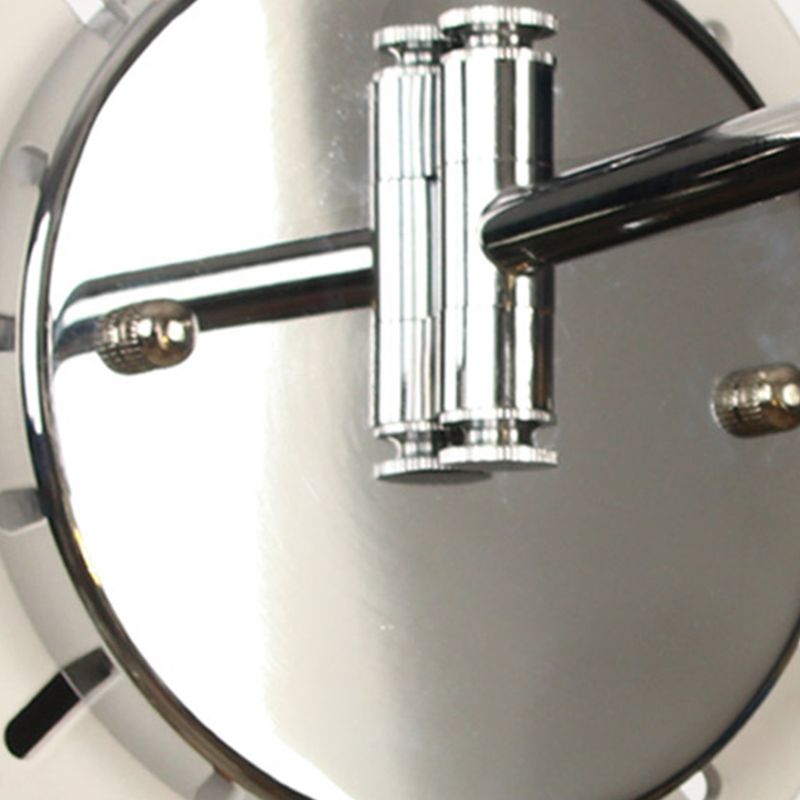 Adjustable Industrial Globe Sconce Glass 1-Light Sconce Light