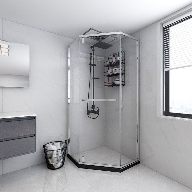 Neo-Angle 304 Stainless Steel Shower Enclosure with Single Door Handle