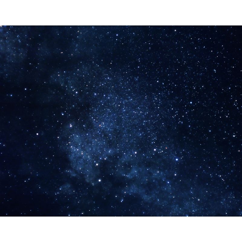 Night Sky Constellations Mural Decal Contemporary Non-Woven Texture Wall Covering in Blue