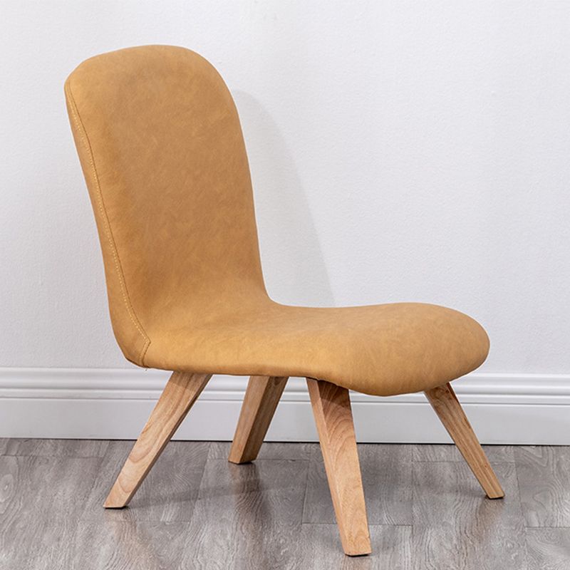 Armless Chair 18.1" L x21.6" W x26.7" H Solid Wood Frame Chair