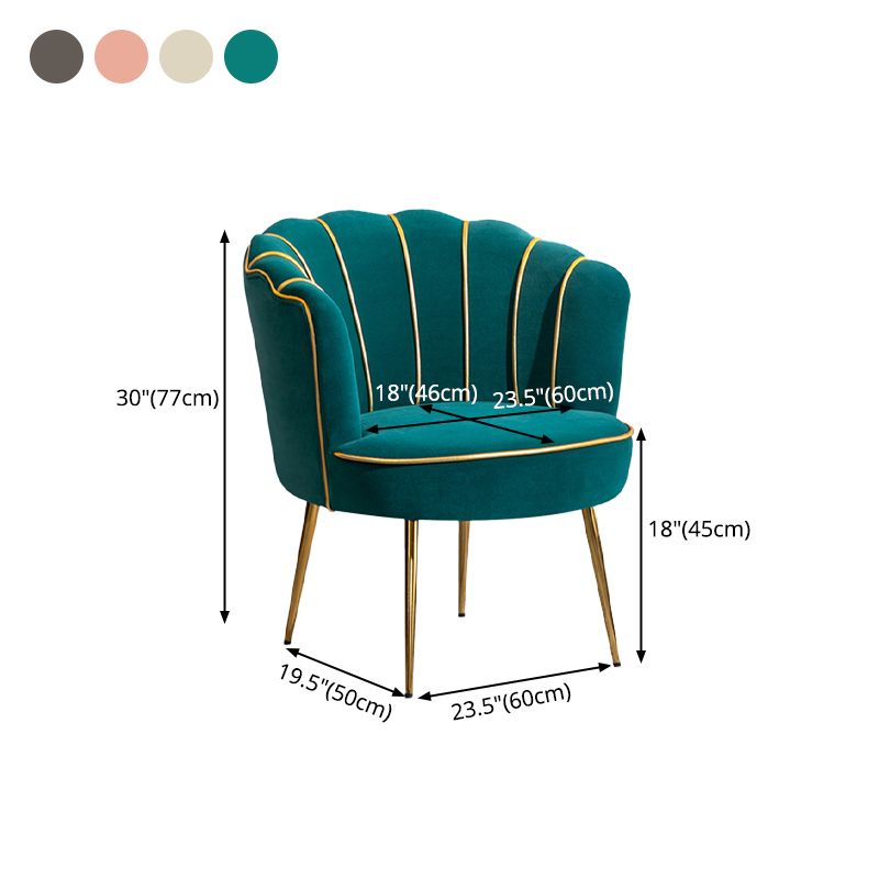 Silla de comedor sin brazos de estilo escandinavo Silla de comedor tapizada individual
