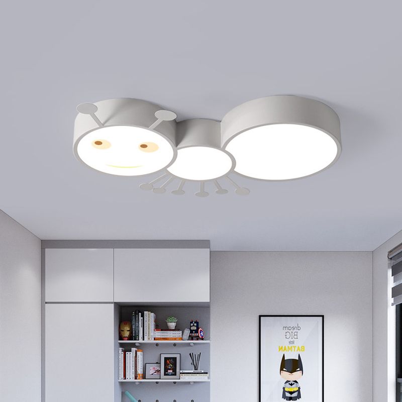 Ant Babykamer LED Plafondlamp Ijzer Cartoon LED Inbouw Inbouwverlichting in wit/roze/blauw