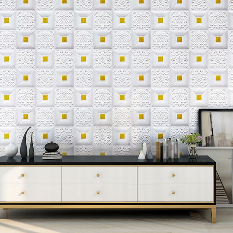 3D Wall Panel Modern Simple Home Living Room Wall Plate (10-Pack)