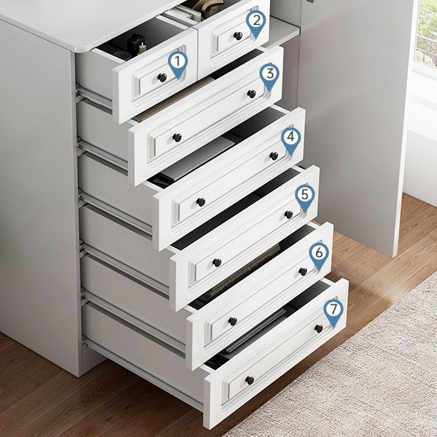 Wooden Dresser Contemporary Storage Chest Dresser for Bedroom