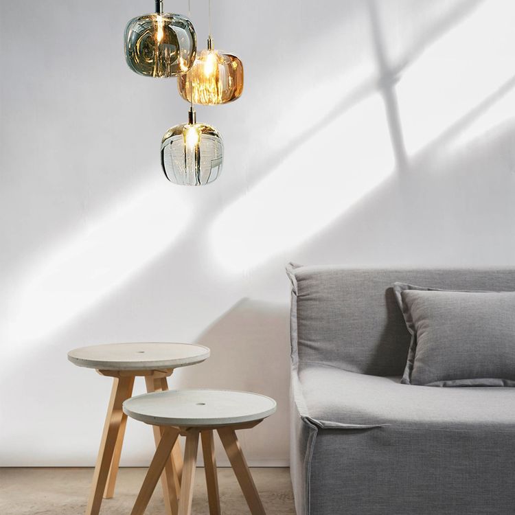 Funzionamento a sospensione in vetro a sospensione in vetro a sospensione a 1 luce Kit di luce a sospensione per sala da pranzo