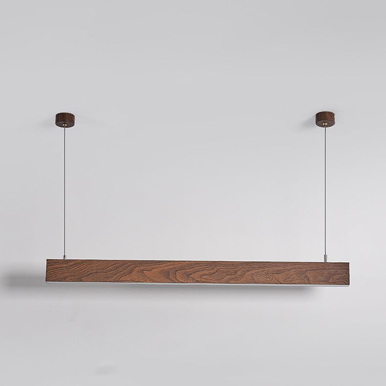 Lustre lustre linéaire lustre de l'île en aluminium contemporain avec une teinte acrylique