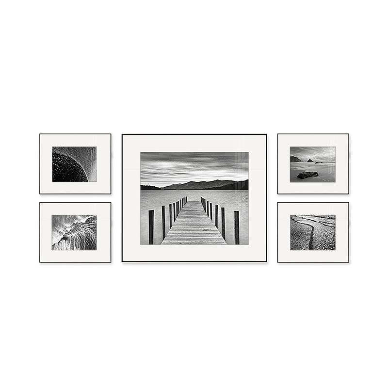 Modern Natural Landscape Canvas Soft Color Multi-Piece Wall Art Print for Living Room