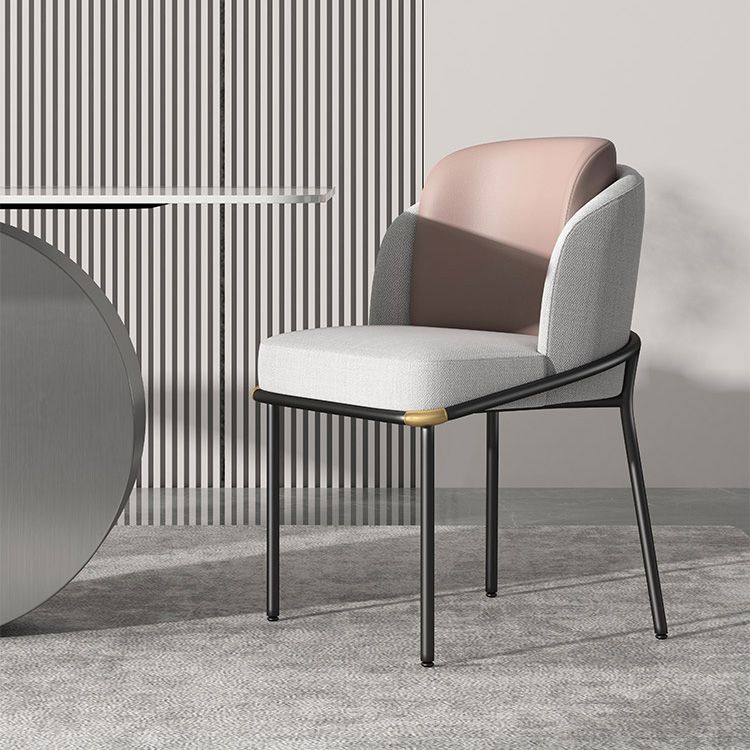 Sintered Stone Minimalist Dining Room Set with Rectangle Table and Metal Base Table Furniture