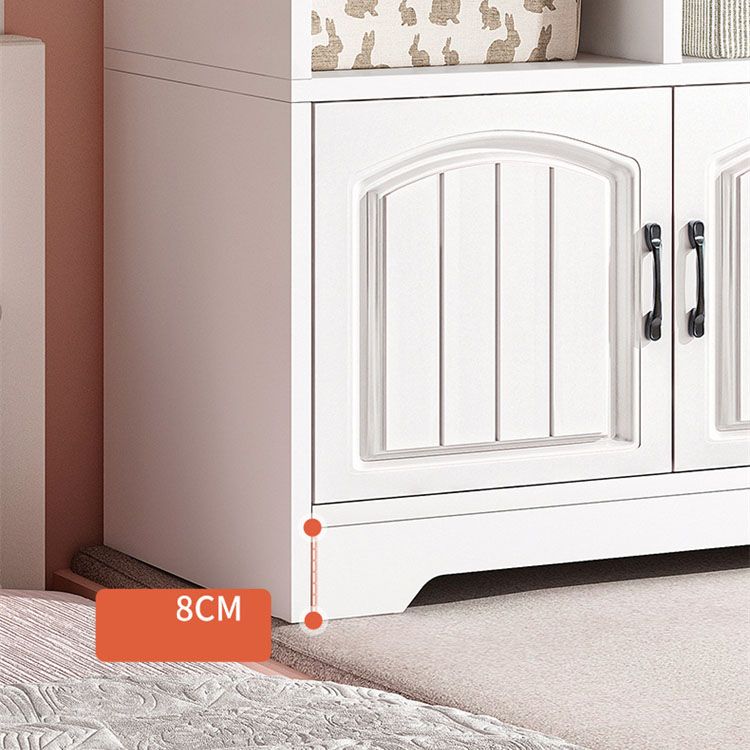 Modern Standard Shelf Bookcase Engineered Wood Closed Back Book Shelf for Living Room