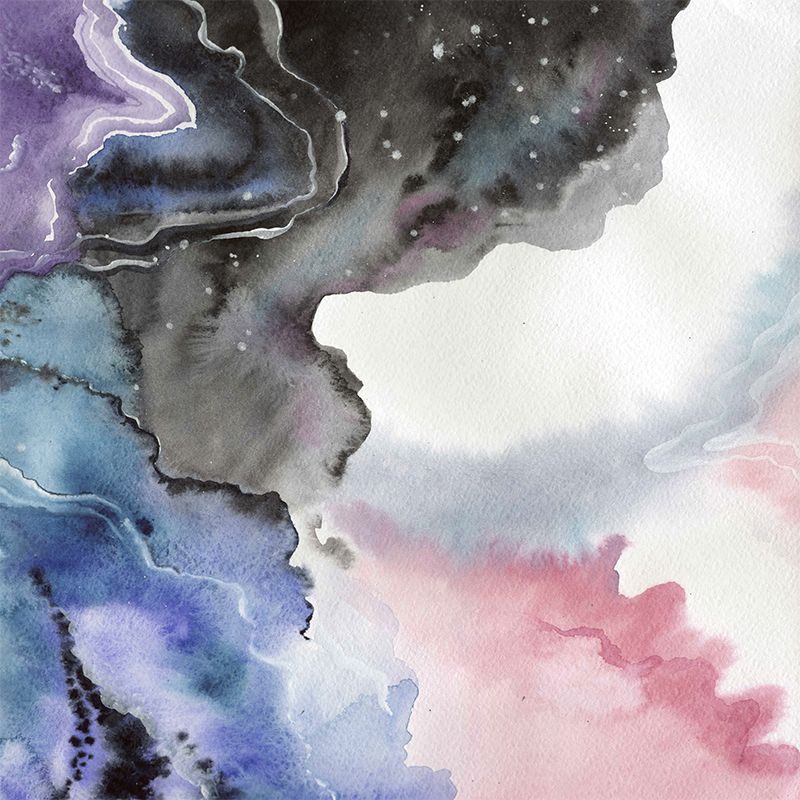 Soft Color Graphic Mural Wallpaper Abstract Modern Stain-Proof Wall Covering for Kitchen