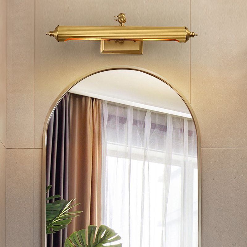 Solid Brass Bath Bar Post Modern 2 - Light Bathroom Vanity Lighting in Black / Gold