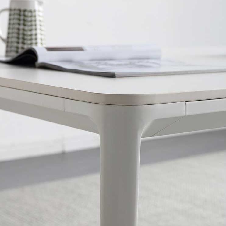 Sintered Stone Dining Table Simple Style 4 Legs Base Table for Dining Room